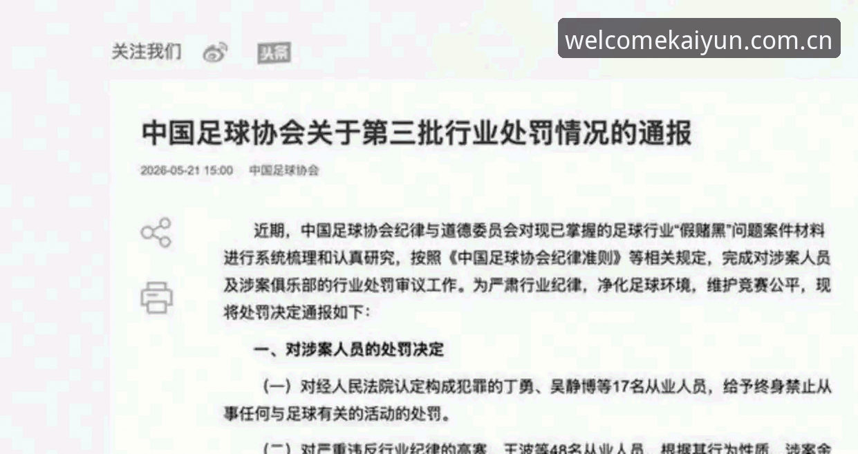 中国足协第三批禁足名单深度评测：65人受罚，17人终身禁赛背后的足球反腐风暴